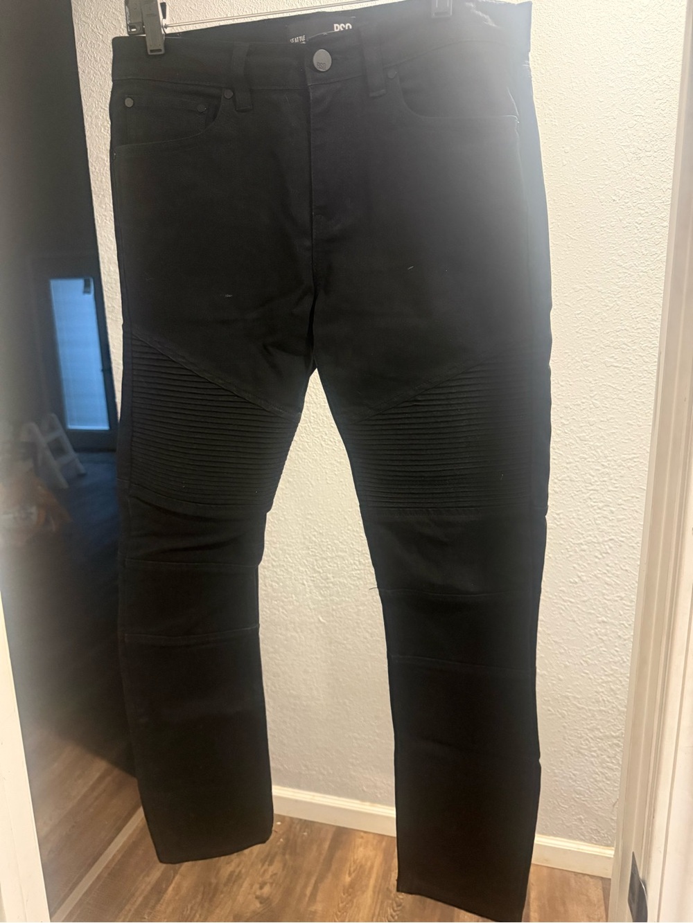 RSQ Black High-Rise Zip Front Jeans